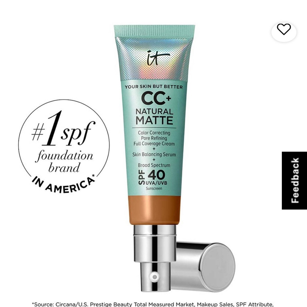 Rich Honey - IT Cosmetics Green Matte Foundation - Color Correcting Coverage
